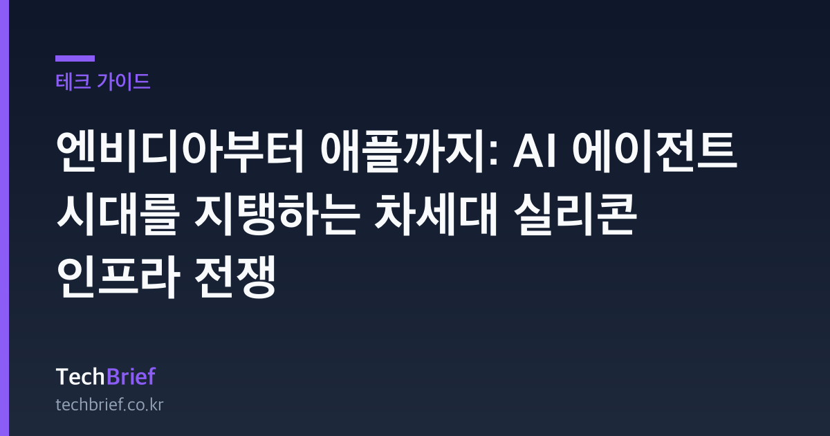 엔비디아부터 애플까지: AI 에이전트 시대를 지탱하는 차세대 실리콘 인프라 전쟁